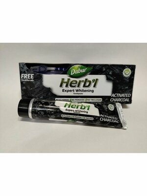 Зубная паста Dabur Herbal, Дабур Хербал, 120 + 50 г + щётка