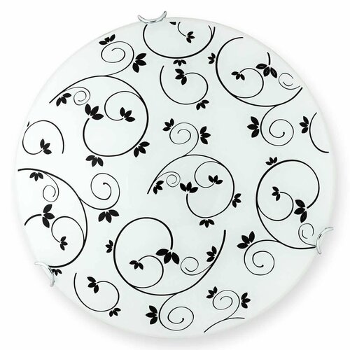 Светильник Цветы 36 Ч/Б глянцевый Д400