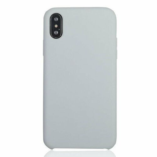 Чехол Brosco Apple iPhone Xs (IPXS-SOFTRUBBER-WHITE) белый