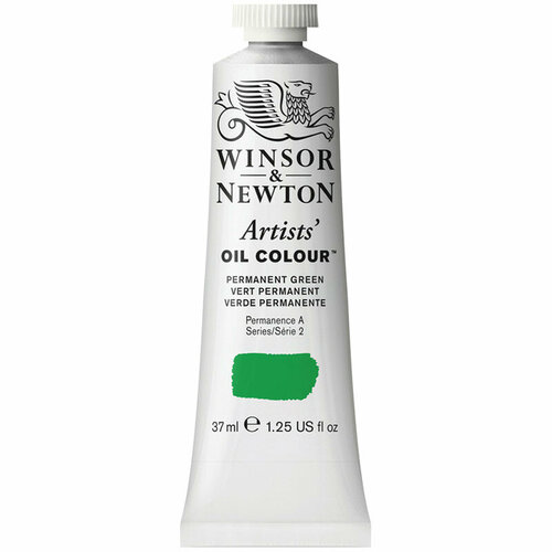 Краска масляная профессиональная Winsor&Newton "Artists Oil", 37мл, перманентный зеленый, 3 штук, 316827