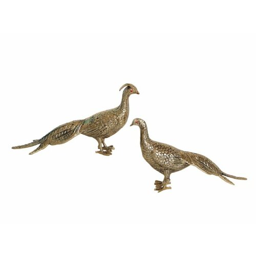 Bronza Portugal BP-12001-D Статуэтка павлины пара