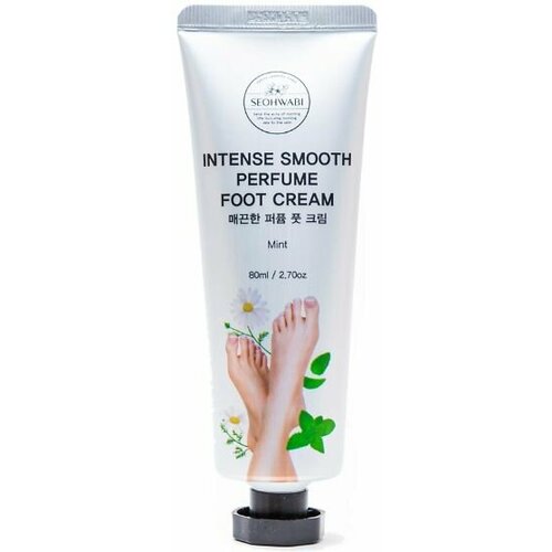 SEOHWABI, Крем для ног с ароматом мяты, 80 мл - INTENSE SMOOTH PERFUME FOOT CREAM