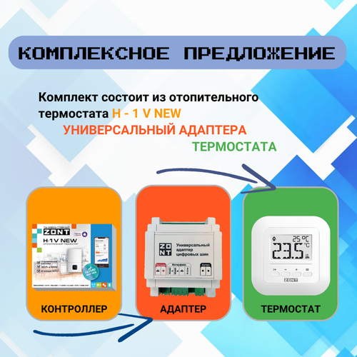 комнатный термостат zont мл 332 Пакетное предложение ZONT №4