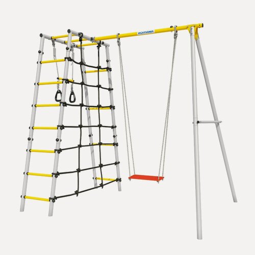 Изображение товара Спортивно-игровой комплекс Romana D1, качели фанерные 103.31.06, серый/жёлтый