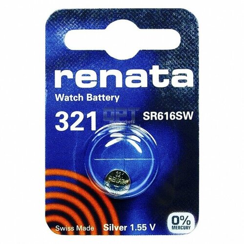 Элемент питания Renata 321 BL1 Silver Oxide 1.55V цена за 1 батарейку элемент питания panasonic cr2354 bl1 220593 цена за 1шт