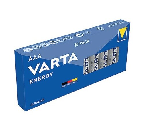 Батарейка VARTA ENERGY AAA в упаковке: 10 шт.