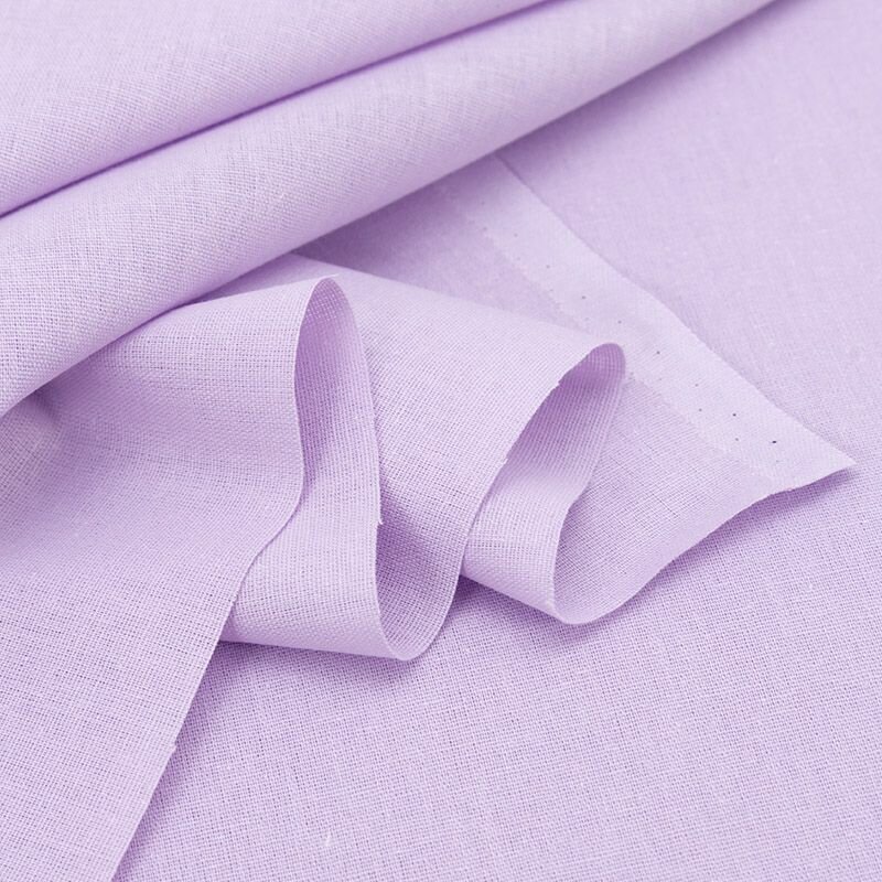 Ткань для шитья хлопок, 1 Метр ткани, Бязь гладкокрашеная 120 гр/м2, Отрез - 220х100 см, цвет лаванда