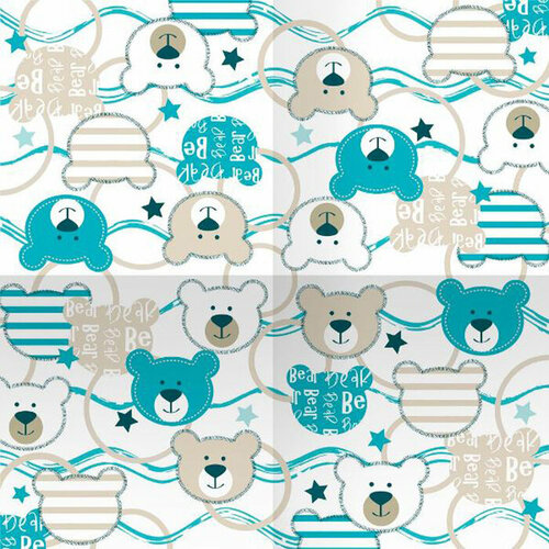 Салфетки Мишки 33 см33 см 12 штук 462₽