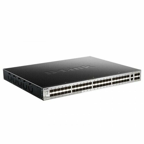 D-Link SMB Сетевое оборудование D-Link DGS-3130-54SB1A PROJ Управляемый L3 стекируемый коммутатор с 48 портами 1000Base-X SFP 2 портами 10GBase-T и 4 портами 10GBase-X SFP 147470₽