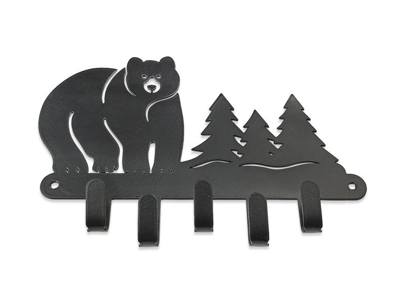 Ключница "Медведь"-SL ноэз черный матовый