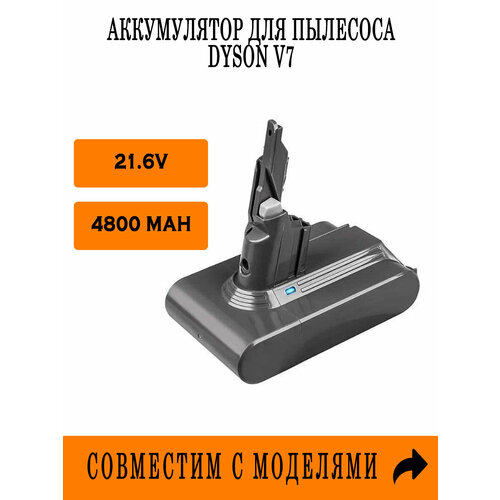 Сменный аккумулятор для беспроводного пылесоса Dyson SV11 V7 Animal V7 Motorhead V7 Cord-free V7 Animal Pro V7 Absolute V7 Fluffy 216V 25Ah 3490₽