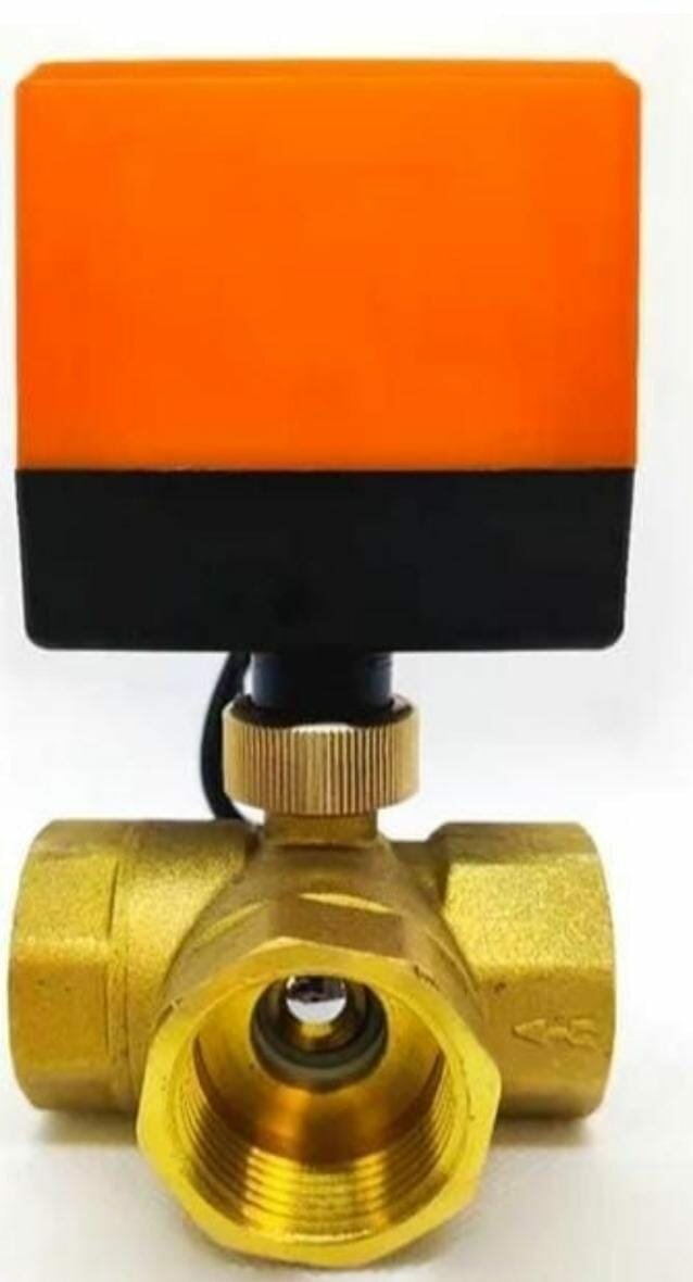 фото Трехходовой Кран с Электроприводом DN25, 1", 220В