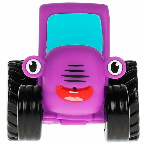 игрушка для ванны синий трактор 10см с улыбкой капитошка пвх в сетке Игрушка для ванны Капитошка Синий трактор 337908