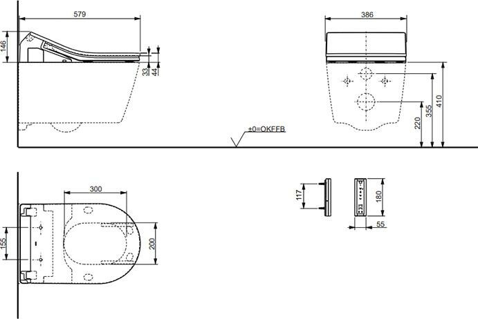 Подвесной унитаз TOTO Washlet RP CW542EY