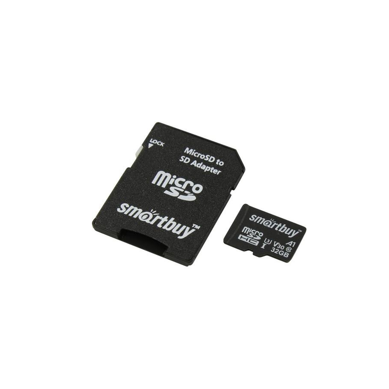 Карта памяти MicroSD 32Гб Smartbuy SB32GBSDU1A-AD