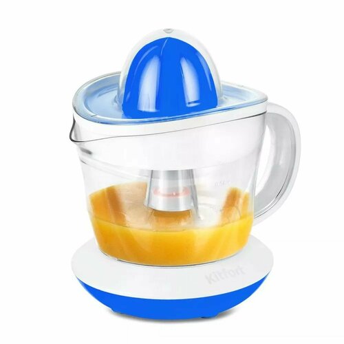 Соковыжималка Kitfort КТ-1148-3 для цитрусовых 25 Вт 07 л 54 обмин бело-синяя 229200₽
