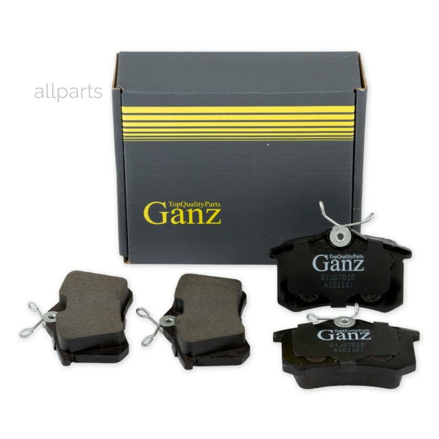GANZ GIJ07015 Колодки тормозные задние для VAG / Renault / Peugeot GANZ GIJ07015
