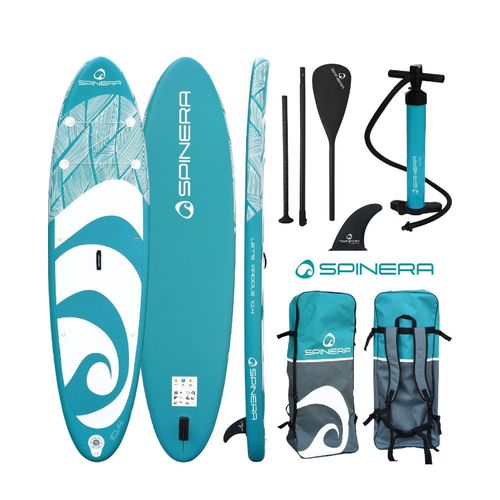 Сапборд надувной с веслом Spinera Let's Paddle 10'4 Teal HDDS голубая универсальная (20253) sup доска oubaoloon надувная 10 6 весло плавник насос ремкомплект рюкзак r0070