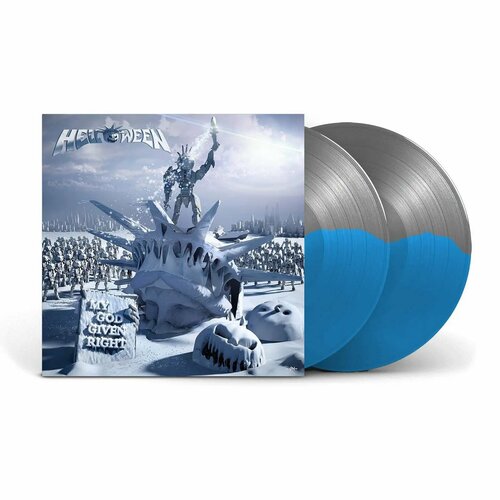 helloween my god given right coloured 2lp 2024 clear black marbled 180 gram limited виниловая пластинка HELLOWEEN - MY GOD-GIVEN RIGHT (2LP blue and grey) виниловая пластинка