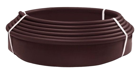 Бордюр садовый пластиковый Кантри 110 мм коричневый длина 10 метров