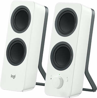 Logitech Акустическая 2.0 система Z207, 10 Вт, Bluetooth 4.2, рег. на передней панели, разъем для наушников, белый
