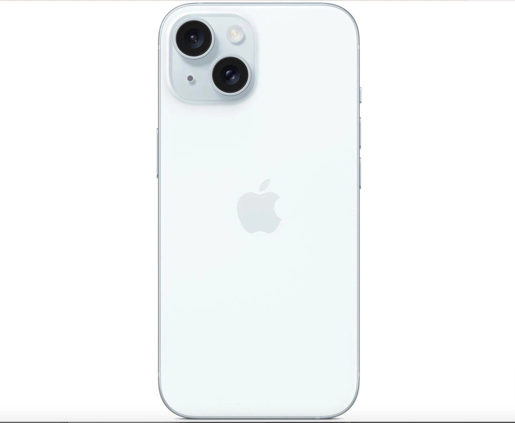 Смартфон Apple iPhone 15 128 ГБ, Dual: nano SIM + eSIM, голубой — фото 1