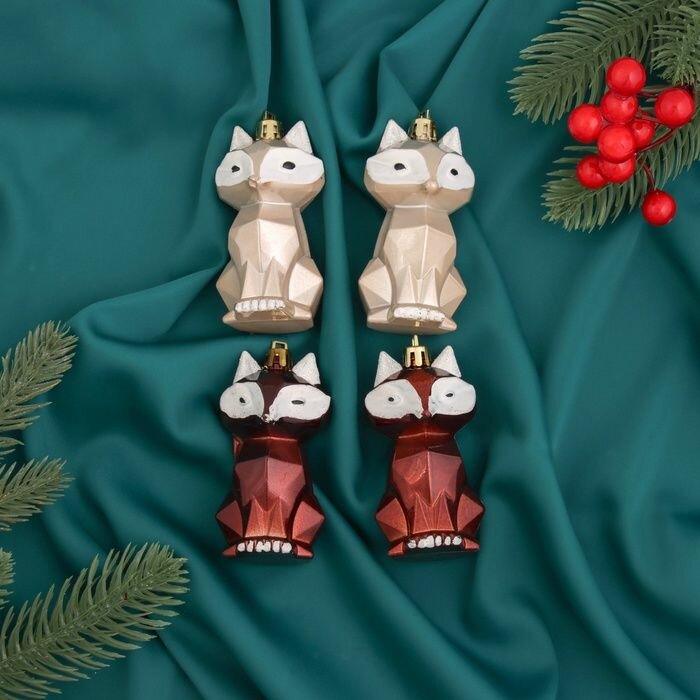 Ёлочные игрушки 4 шт. 