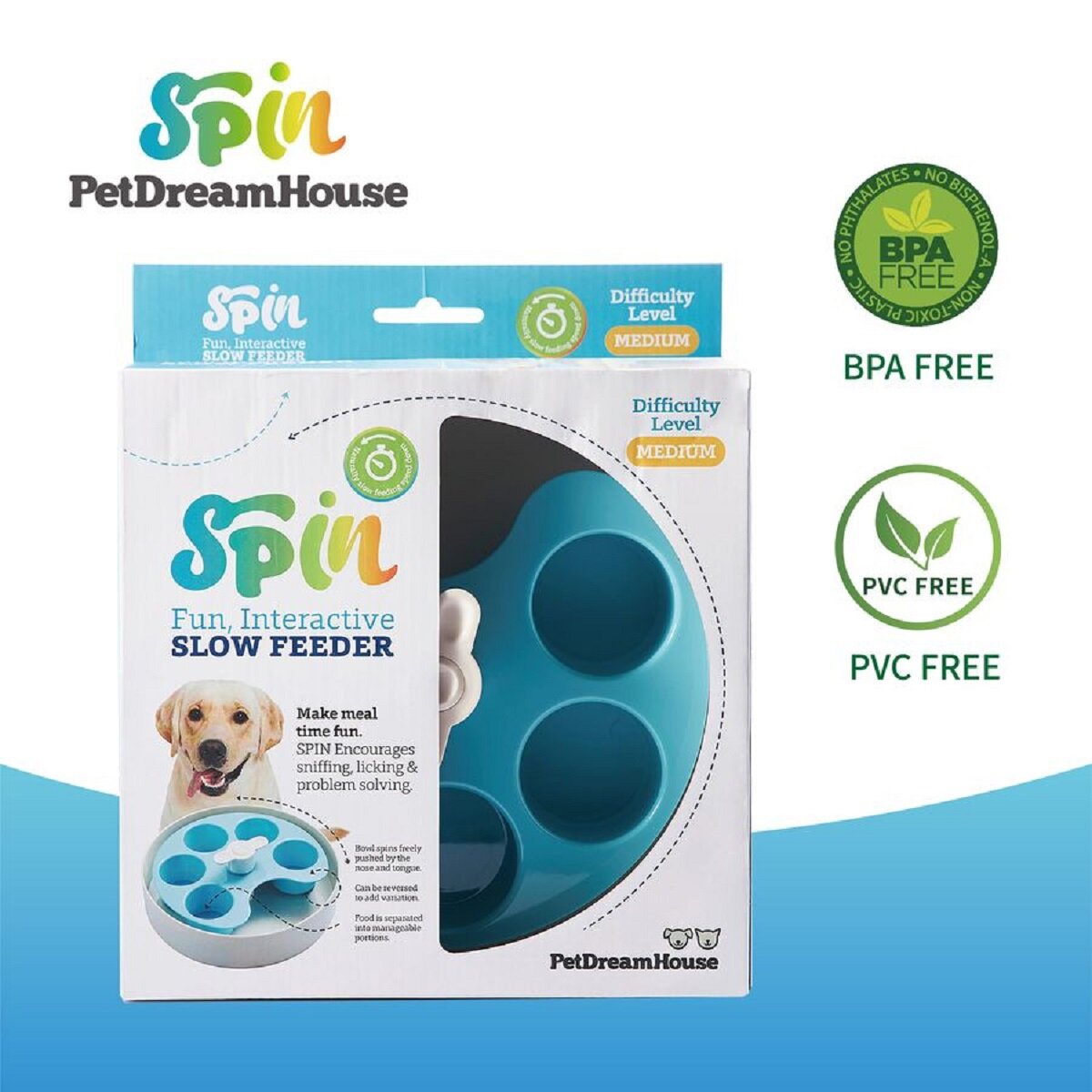 PetDreamHouse Аксессуар Палитра для интерактивной системы кормления спин, синий