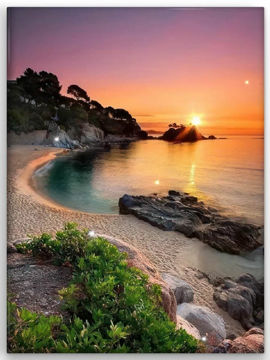 Алмазная мозаика на подрамнике 40х50/Пейзаж