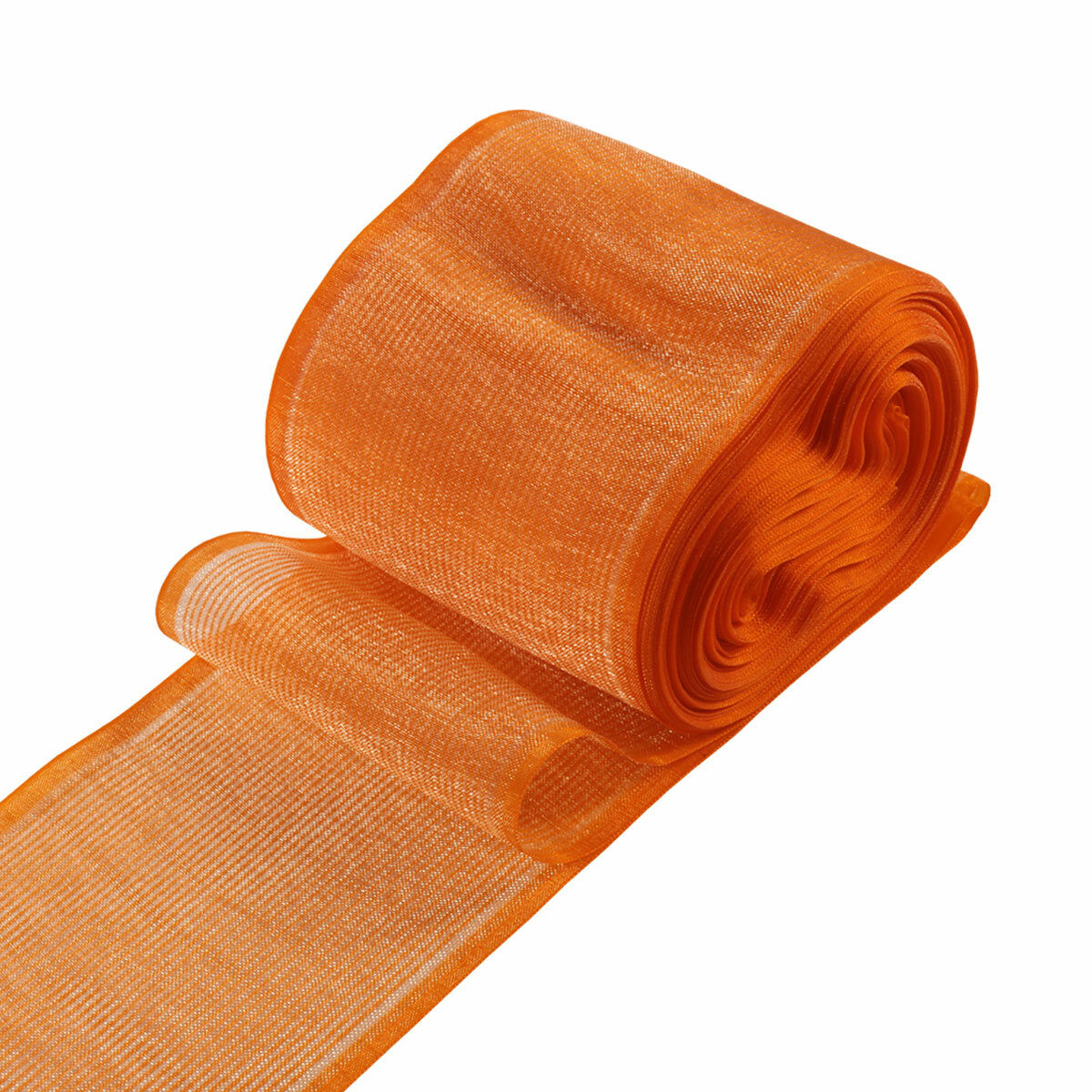 Лента для бантов капроновая, Красная лента, С3501Г17 (С3622Г17), 8см*25м (оранжевый)