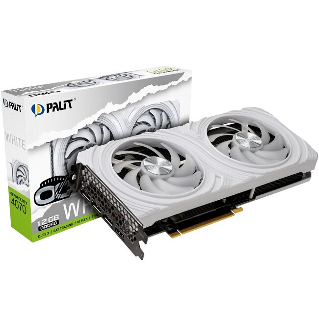 Palit GeForce RTX 4070 DUAL OC White 12GB (NE64070S19K9-1048L)