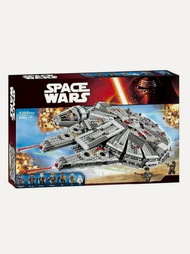 Изображение товара Планета Конструкторов / Конструктор / Star Wars / Звёздные Войны / Сокол Тысячелетия / Летающий корабль / 1355 деталей