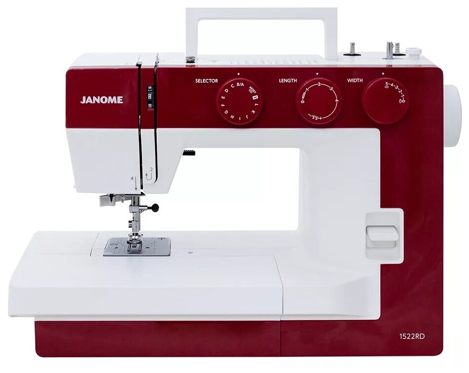 Швейная машина Janome 1522RD 25 операции, петля автомат, верт. челнок, нитевдеватель