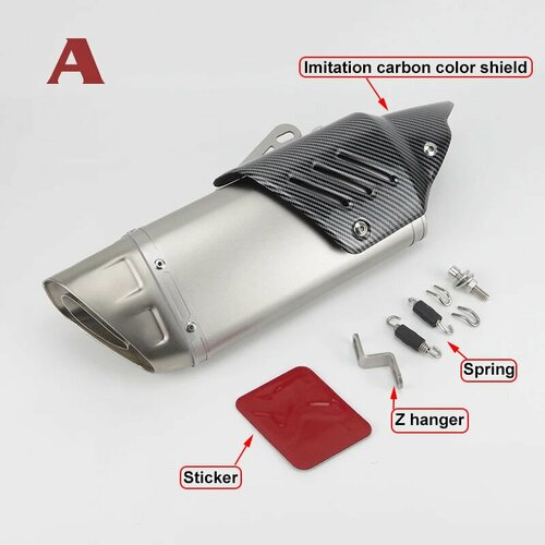 Универсальный глушитель выхлопных газов для мотоцикла AKR M1 Escape Moto 51 мм для Yamaha R6 R3 MT07 для KTM DUKE RC 390 Ninja Z400 Z900 ZX6R ER6N A 5479₽