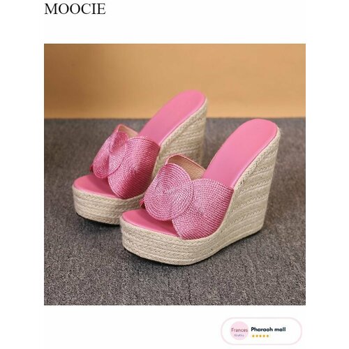 фото Сабо moocie, размер длина стопы 260мм, розовый
