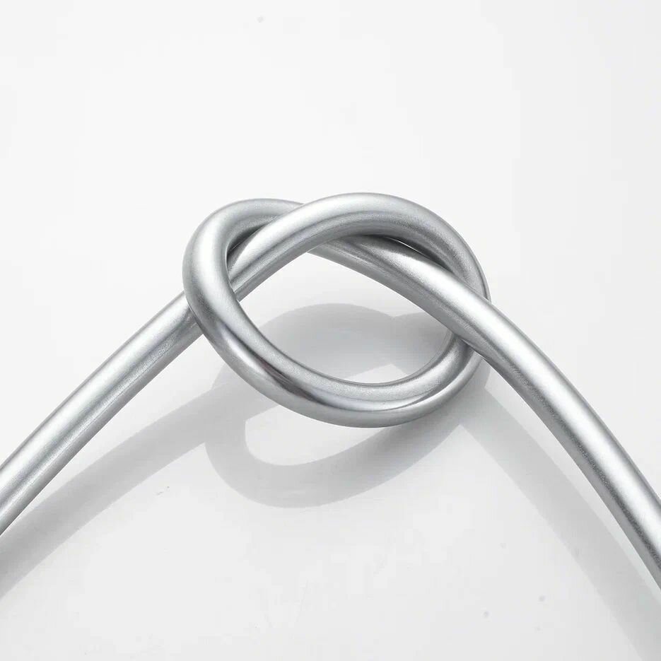 SE51-15 Шланг в силиконовой оплетке 150 см хром — фото 1