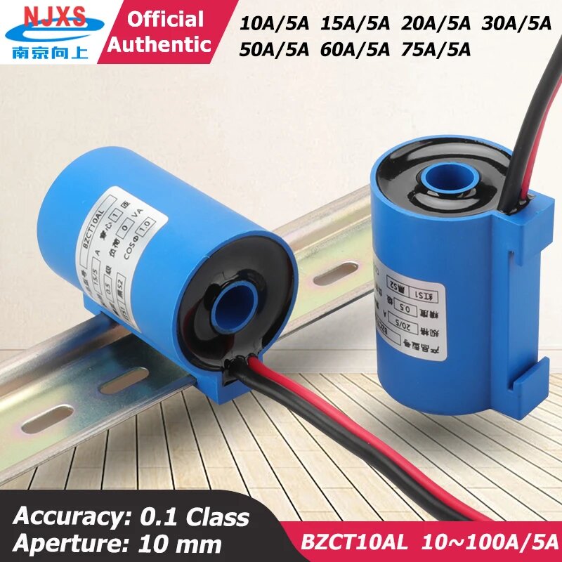 Трехфазный трансформатор тока NJXSE BZCT10AL-10/5, 50A 5A 0.2 Class