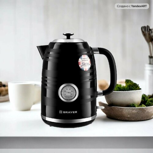 Чайник электрический BRAYER BR1059 2200 Вт 1 7 литра пластик цвет черный 2599₽