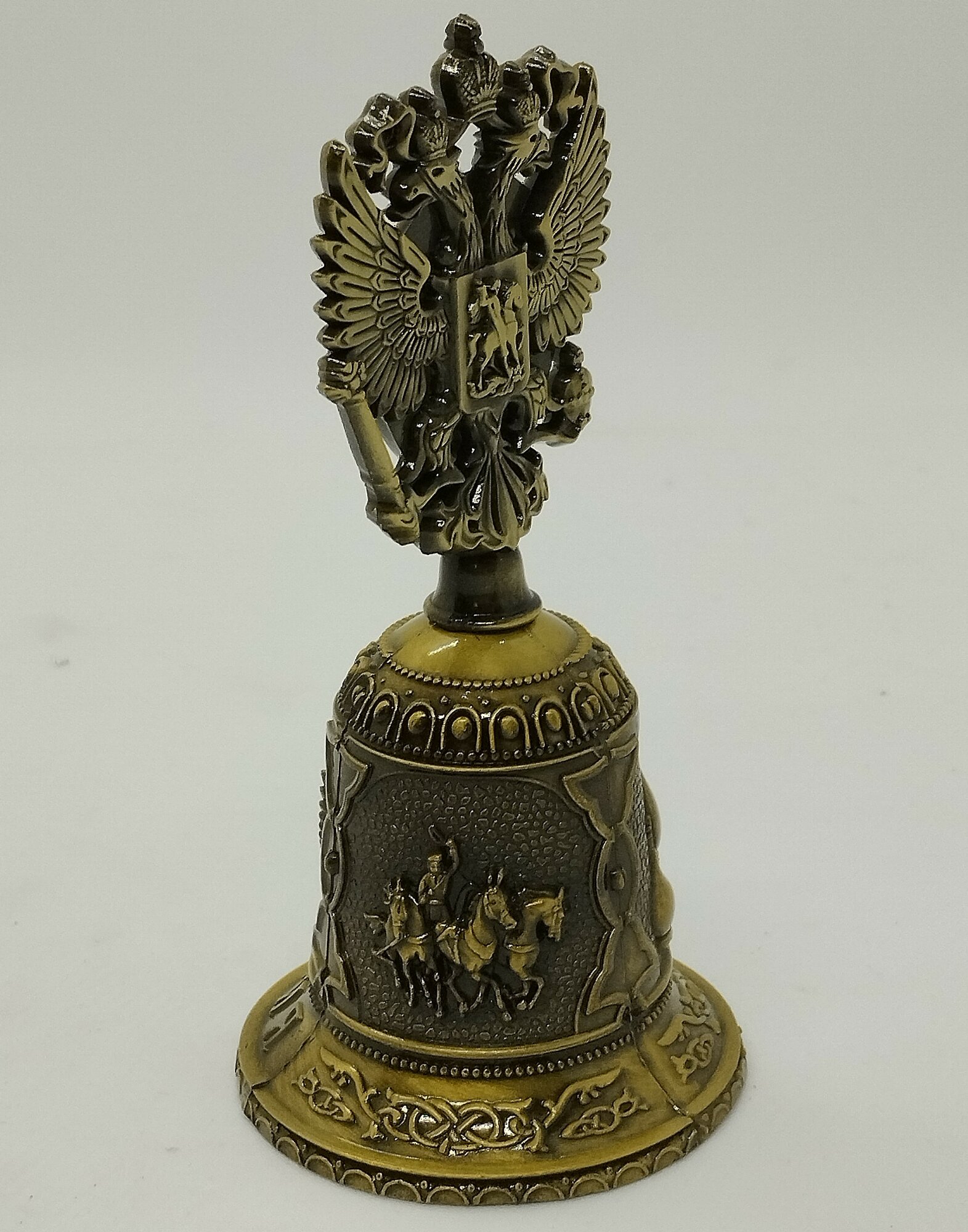 Колокольчик-герб "Карелия ", бронза — фото 1