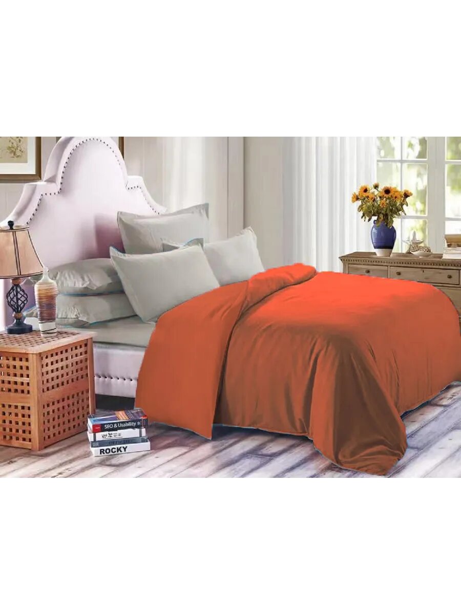 Постельное белье однотонное 15 мако-сатин