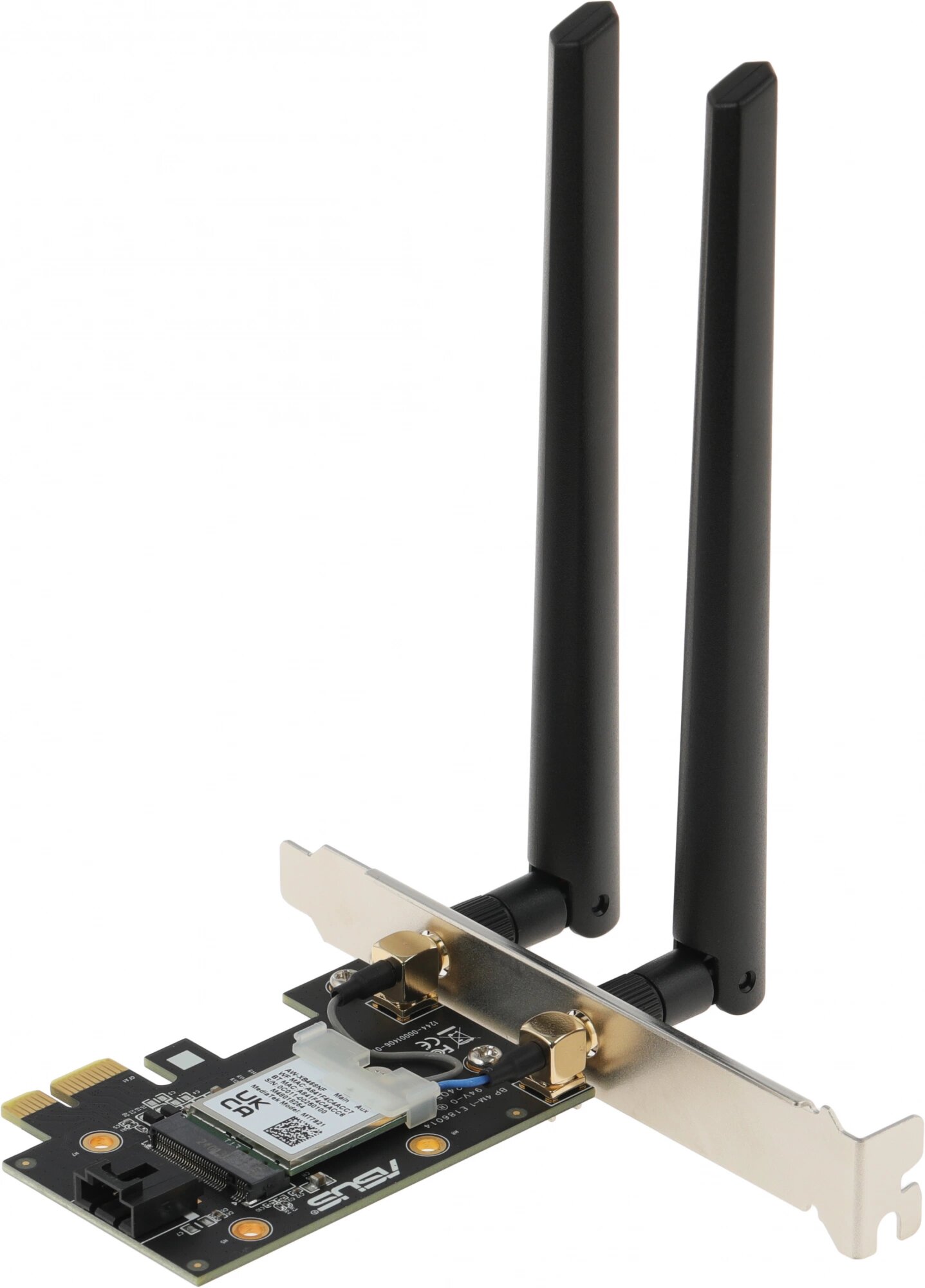Сетевой адаптер Wi-Fi + Bluetooth Asus PCE-AX1800 AX1800 PCI Express (ант. внеш. съем) 2ант.