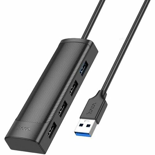 Разветвитель USB Hoco HB41 4порт черный 490₽