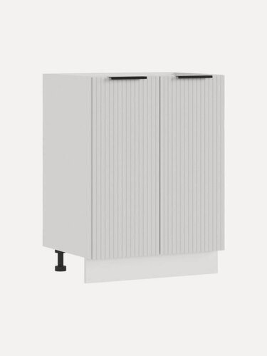 Изображение товара Кухонный модуль напольный, стол Муссон с полками, 60х46х81.6 см, Белый / Дымка