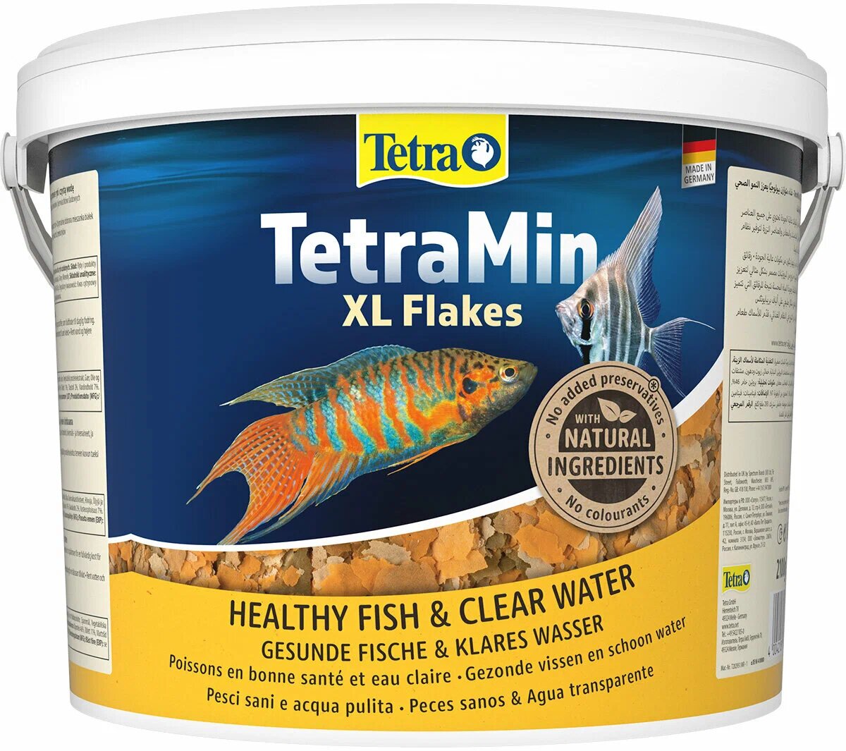 Сухой корм для рыб, ракообразных Tetra TetraMin XL Flakes, 10 л, 2.1 кг