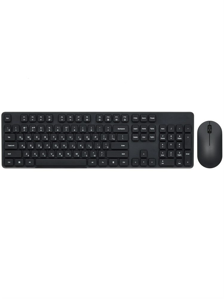 Xiaomi Беспроводная клавиатура Xiaomi Wireless keyboard and Mouse Set 3 WXJS03YM BHR07XICN Русско-Английская раскладка Черный