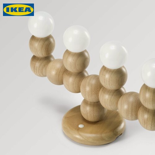 Изображение товара Светодиодная деревянная декоративная настольная лампа, IKEA STRALA