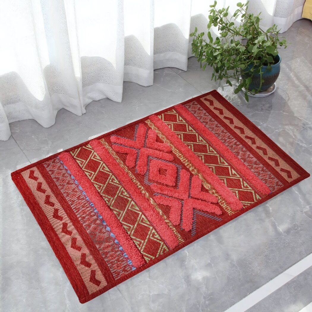 Коврик тканевый набивной 50х80см «Норман» полиэстер яркий дизайн для дома