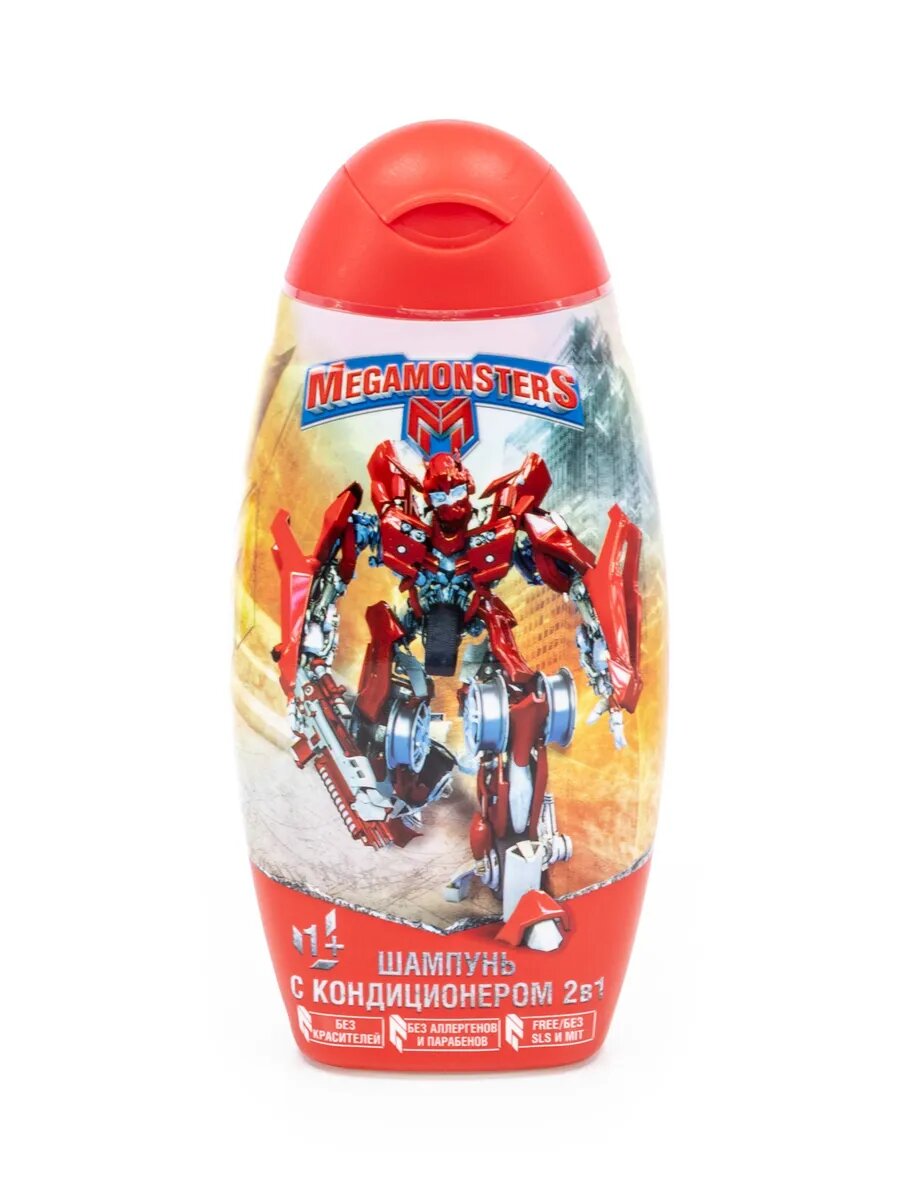 Детский шампунь Megamonsters, с кондиционером, 2 в 1, 300 мл