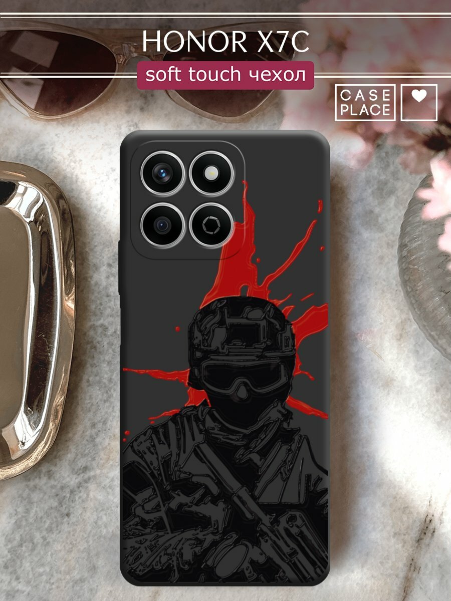 Чехол на Honor X7C / Хонор X7C с принтом "Воин 2"