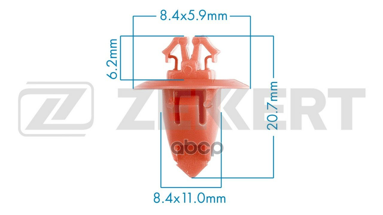 Клипса крепёжная Toyota (миним. кол-во заказа 10 шт) Zekkert арт. be-2234